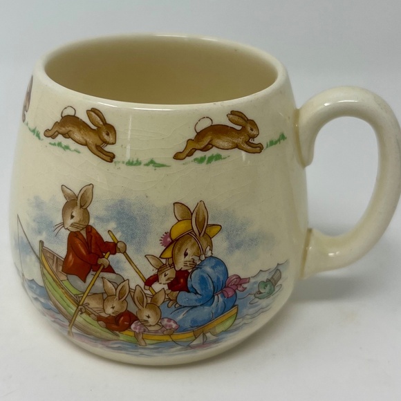 Vintage British Royal Doulton 1954 Bunnykins Children's Bone China Set - Picture 3 of 5